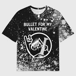 Футболка оверсайз мужская Bullet For My Valentine - КОТ - Арт, цвет: 3D-принт