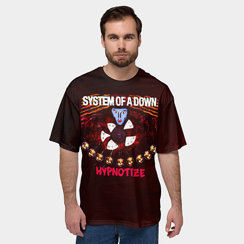 Мужская футболка оверсайз Hypnotize - System of a Down / 3D-принт – фото 3