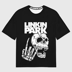 Футболка оверсайз мужская Linkin Park Череп, цвет: 3D-принт