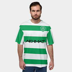 Футболка оверсайз мужская Форма ФК Ахмат, цвет: 3D-принт — фото 2