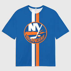 Футболка оверсайз мужская Нью-Йорк Айлендерс Форма, цвет: 3D-принт
