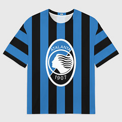 Футболка оверсайз мужская ФК АТАЛАНТА, цвет: 3D-принт