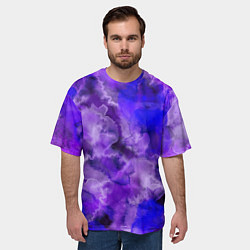 Футболка оверсайз мужская Космический хаос, цвет: 3D-принт — фото 2