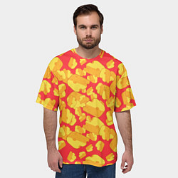Футболка оверсайз мужская Сырная буря, цвет: 3D-принт — фото 2