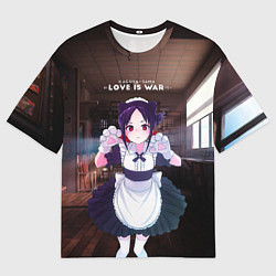 Футболка оверсайз мужская Love is war Госпожа Кагуя - Синомия, цвет: 3D-принт