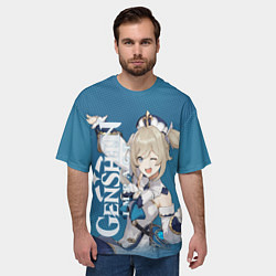 Футболка оверсайз мужская Барбара-сияющая звездочка, цвет: 3D-принт — фото 2