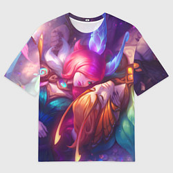 Футболка оверсайз мужская League of Legends Шая и Ракан, цвет: 3D-принт