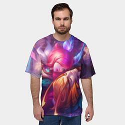 Футболка оверсайз мужская League of Legends Шая и Ракан, цвет: 3D-принт — фото 2