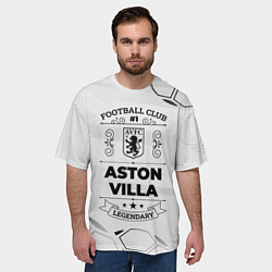 Футболка оверсайз мужская Aston Villa Football Club Number 1 Legendary, цвет: 3D-принт — фото 2