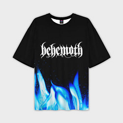 Футболка оверсайз мужская Behemoth Blue Fire, цвет: 3D-принт