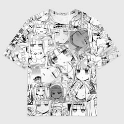 Футболка оверсайз мужская Сон в замке демона паттерн, цвет: 3D-принт