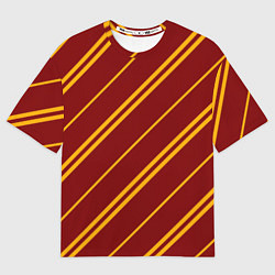Футболка оверсайз мужская Золотые полосы, цвет: 3D-принт