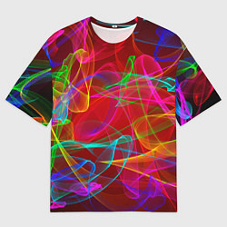 Футболка оверсайз мужская Colored smoke, цвет: 3D-принт