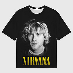Футболка оверсайз мужская Nirvana - Kurt Donald Cobain, цвет: 3D-принт