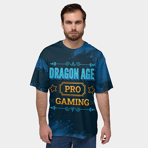 Мужская футболка оверсайз Игра Dragon Age: PRO Gaming / 3D-принт – фото 3