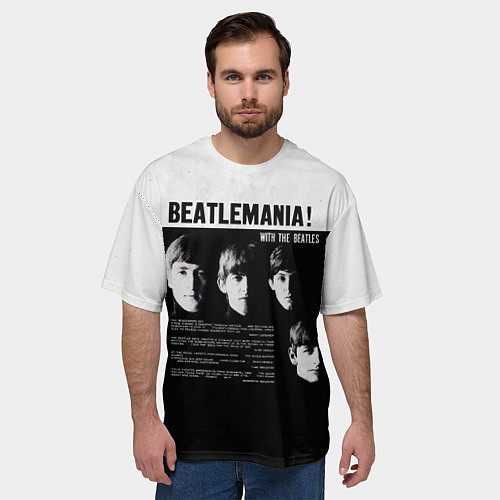 Мужская футболка оверсайз With The Beatles Битломания / 3D-принт – фото 3