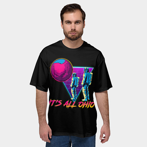 Мужская футболка оверсайз Its All Ohio / 3D-принт – фото 3