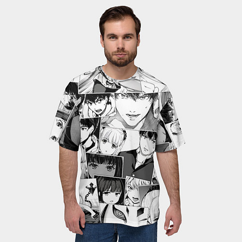 Мужская футболка оверсайз Игра Дарвина паттерн / 3D-принт – фото 3