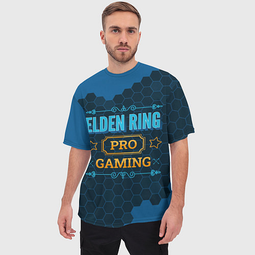 Мужская футболка оверсайз Игра Elden Ring: pro gaming / 3D-принт – фото 3