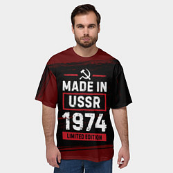 Футболка оверсайз мужская Made in USSR 1974 - limited edition, цвет: 3D-принт — фото 2