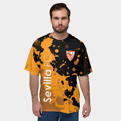 Мужская футболка оверсайз Sevilla Краска / 3D-принт – фото 3