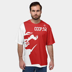 Футболка оверсайз мужская СССР Владимир Ильич Ленин, цвет: 3D-принт — фото 2