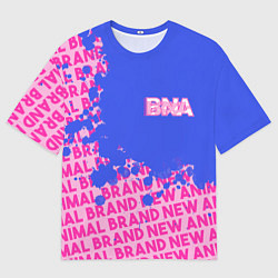 Футболка оверсайз мужская Совершенно новое животное арт, цвет: 3D-принт