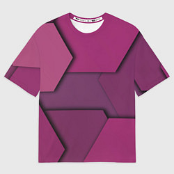 Мужская футболка оверсайз Геометрические фигуры в движении