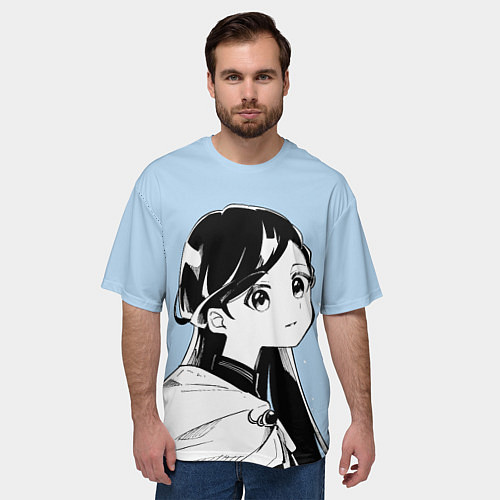 Мужская футболка оверсайз Майн арт - Власть книжного червя / 3D-принт – фото 3