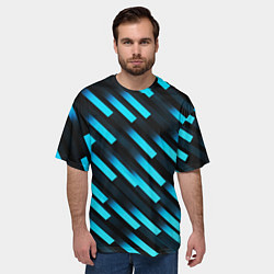 Футболка оверсайз мужская Bandpass flow, цвет: 3D-принт — фото 2