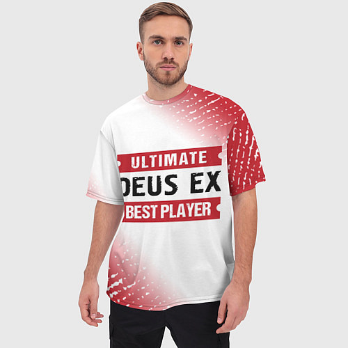 Мужская футболка оверсайз Deus Ex: Best Player Ultimate / 3D-принт – фото 3