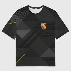 Футболка оверсайз мужская Porsche - logo, цвет: 3D-принт