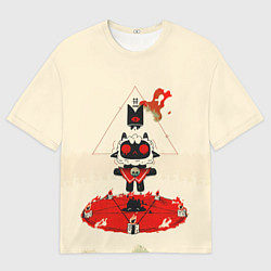 Футболка оверсайз мужская Культ ягненка агнец, цвет: 3D-принт