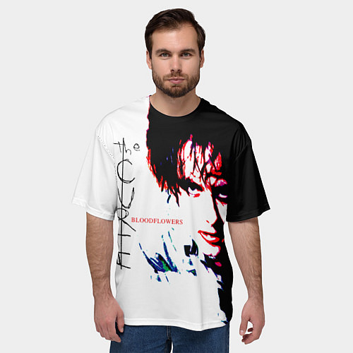 Мужская футболка оверсайз Bloodflowers - The Cure / 3D-принт – фото 3