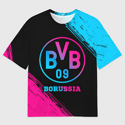 Футболка оверсайз мужская Borussia - neon gradient, цвет: 3D-принт