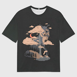 Футболка оверсайз мужская Дух природы - Лиса, цвет: 3D-принт