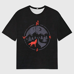 Футболка оверсайз мужская Зов Севера, цвет: 3D-принт
