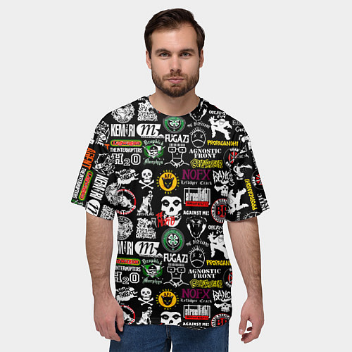 Мужская футболка оверсайз Inscriptions in English quotes / 3D-принт – фото 3