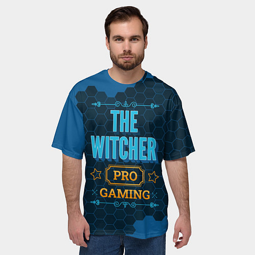 Мужская футболка оверсайз Игра The Witcher: pro gaming / 3D-принт – фото 3