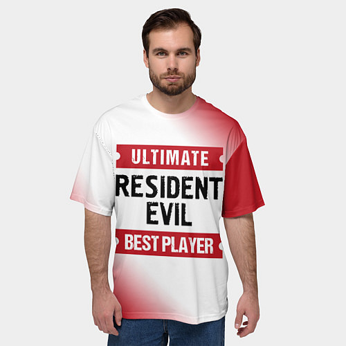 Мужская футболка оверсайз Resident Evil: Best Player Ultimate / 3D-принт – фото 3