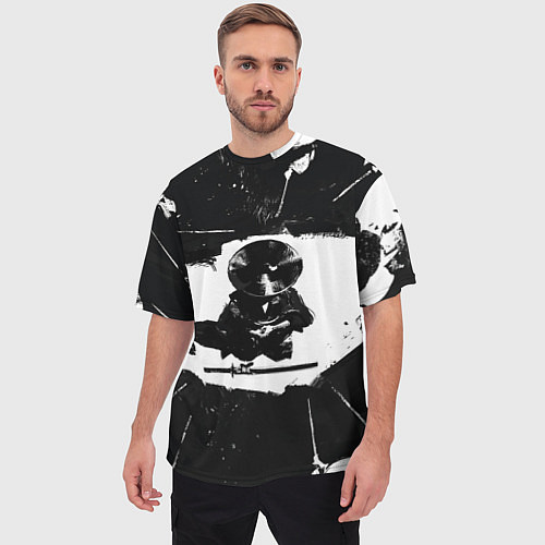 Мужская футболка оверсайз Дзин в окружении / 3D-принт – фото 3