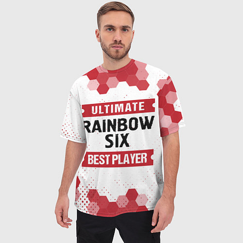 Мужская футболка оверсайз Rainbow Six: Best Player Ultimate / 3D-принт – фото 3