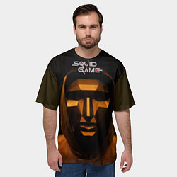 Футболка оверсайз мужская Игра в кальмара - ведущий, цвет: 3D-принт — фото 2