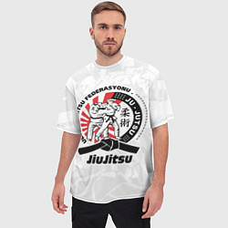 Футболка оверсайз мужская Jiujitsu emblem Джиу-джитсу, цвет: 3D-принт — фото 2