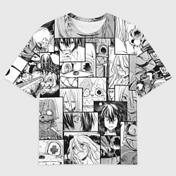 Футболка оверсайз мужская Глейпнир паттерн, цвет: 3D-принт