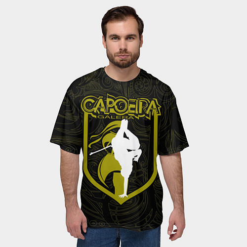 Мужская футболка оверсайз Capoeira Galera / 3D-принт – фото 3