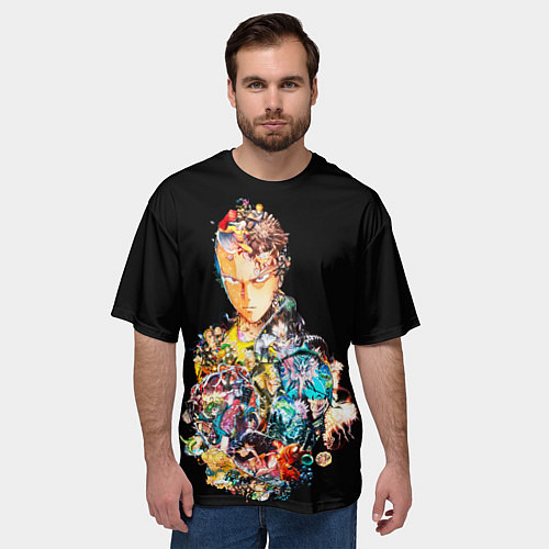 Мужская футболка оверсайз Все арки - One Punch Man / 3D-принт – фото 3