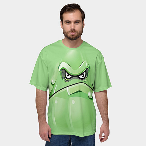 Мужская футболка оверсайз Plants vs Zombies Кабачок / 3D-принт – фото 3