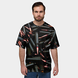 Футболка оверсайз мужская Черные патроны, цвет: 3D-принт — фото 2