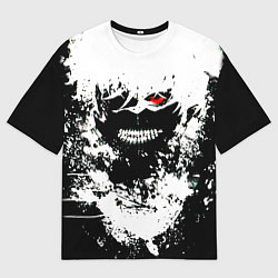 Футболка оверсайз мужская Tokyo Ghoul Kaneki Ken paint, цвет: 3D-принт